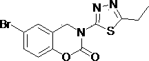 3-(1,3,4- thiadiazole)-1,3-benzooxazine-2-acetone compounds and application thereof