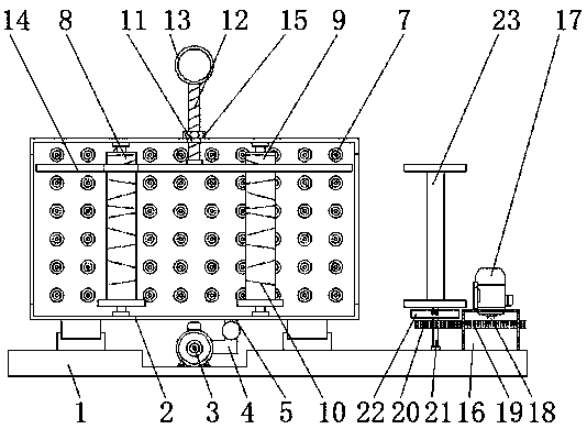 Drying device for clothing fabric processing