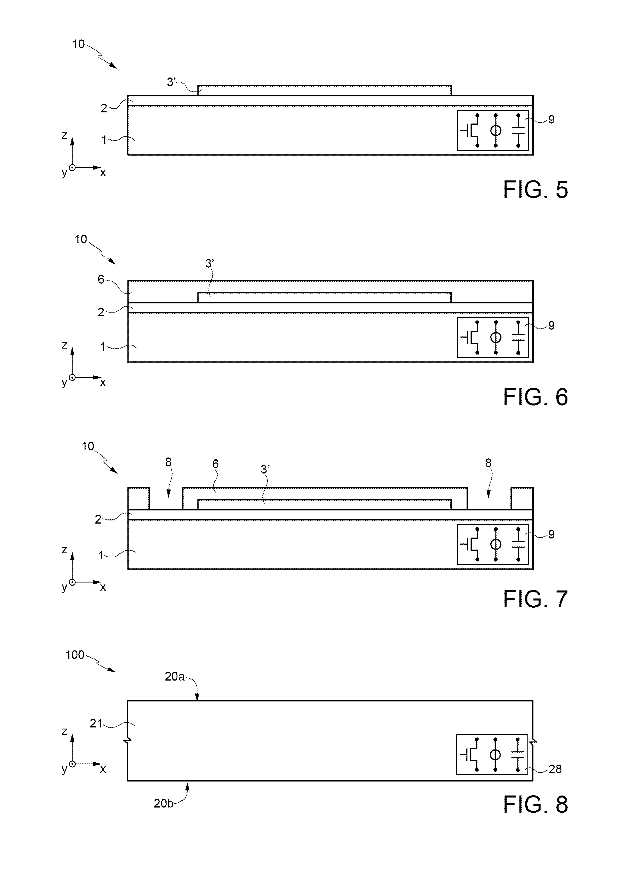 Semiconductor device with integrated magnetic element provided with a barrier structure against metal contamination, and manufacturing