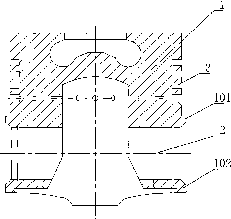 Wear-resistant piston head