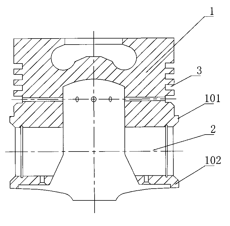 Wear-resistant piston head