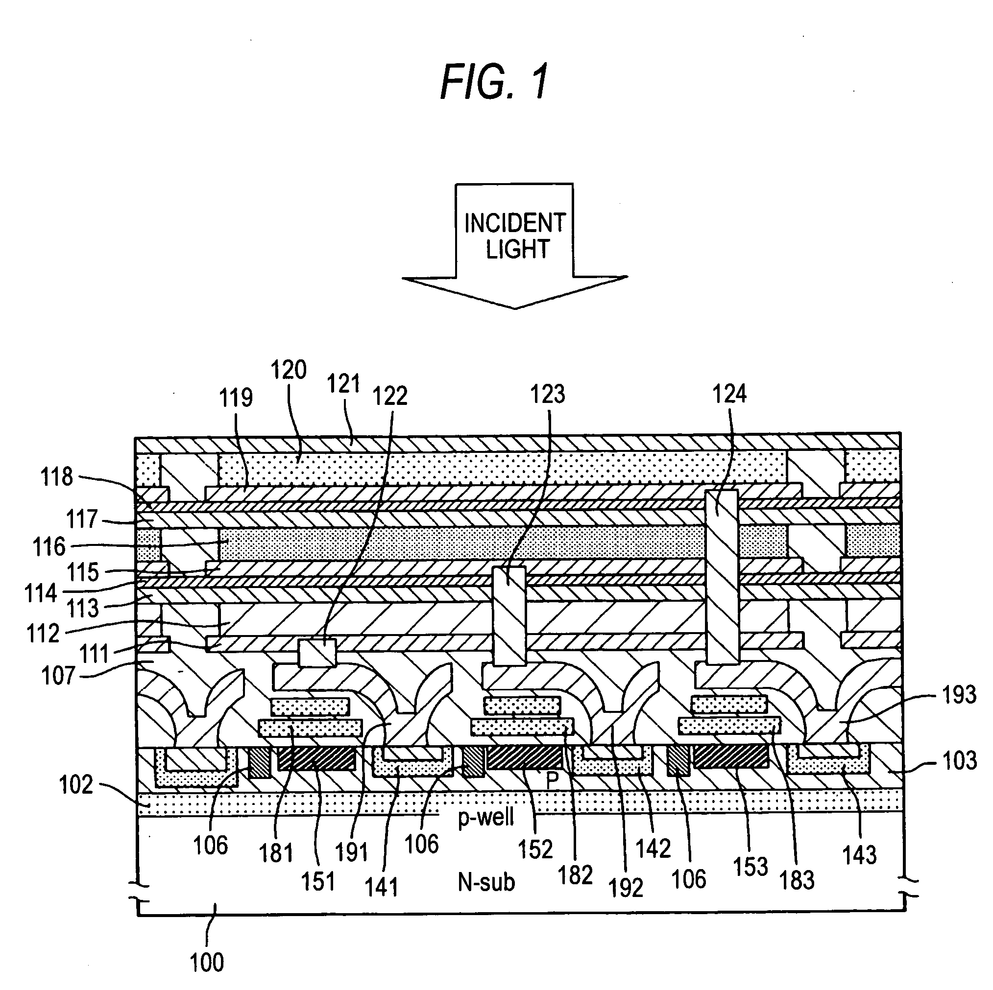 Photoelectric converting layer lamination type solid-state image pick-up device