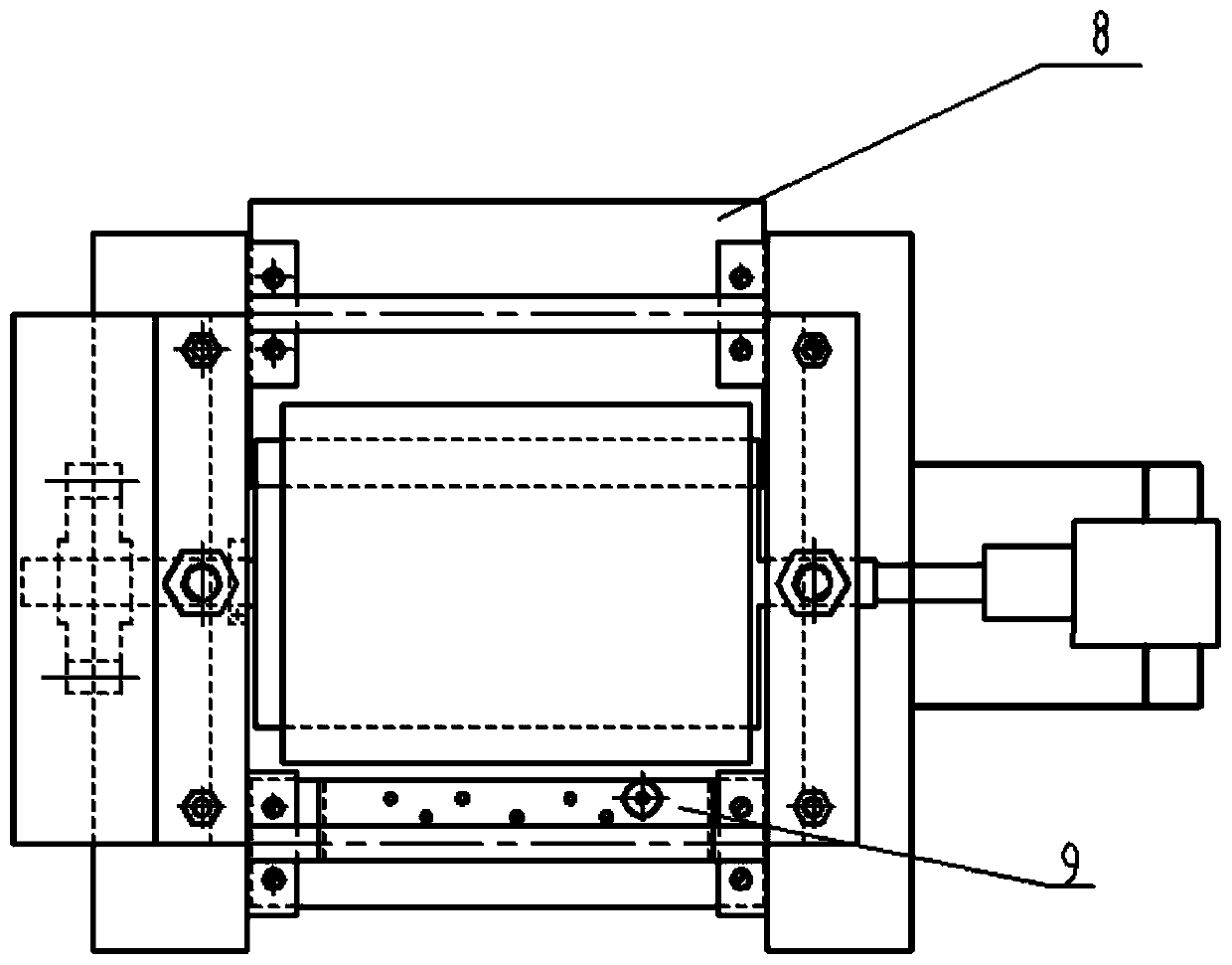 Automatic bamboo outer skin splitting machine