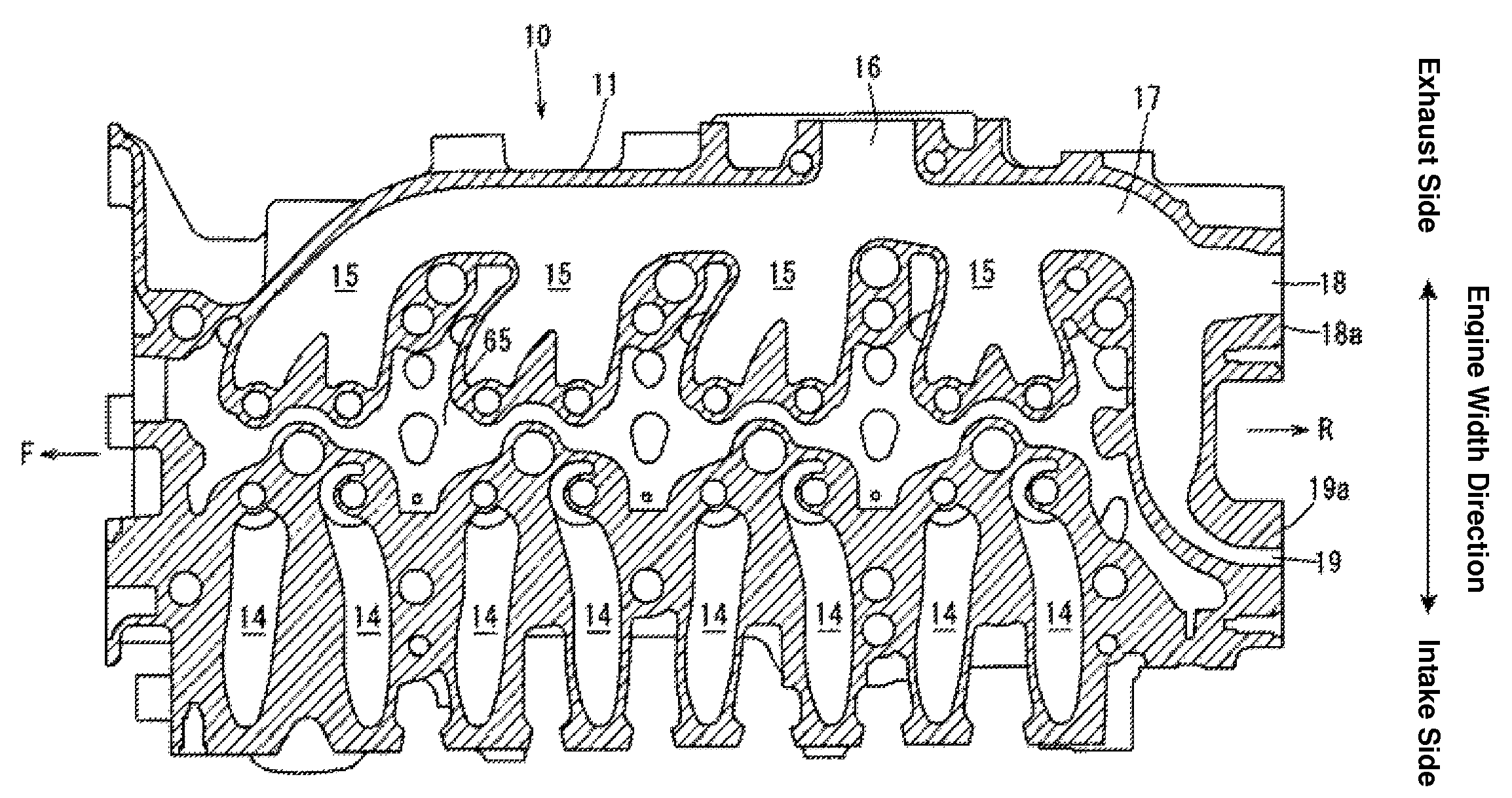 Exhaust gas recirculation device of engine