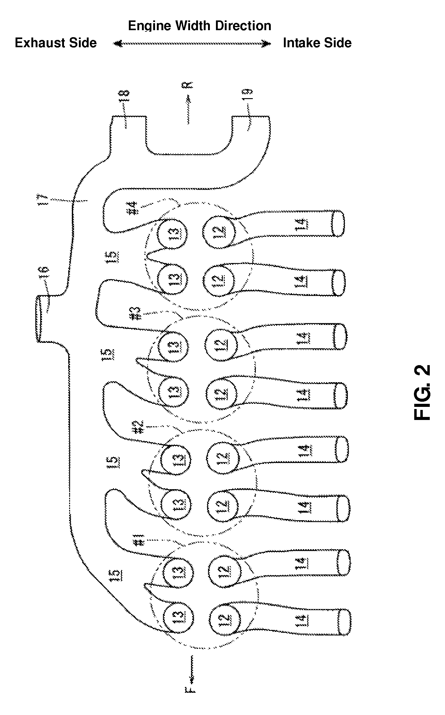 Exhaust gas recirculation device of engine