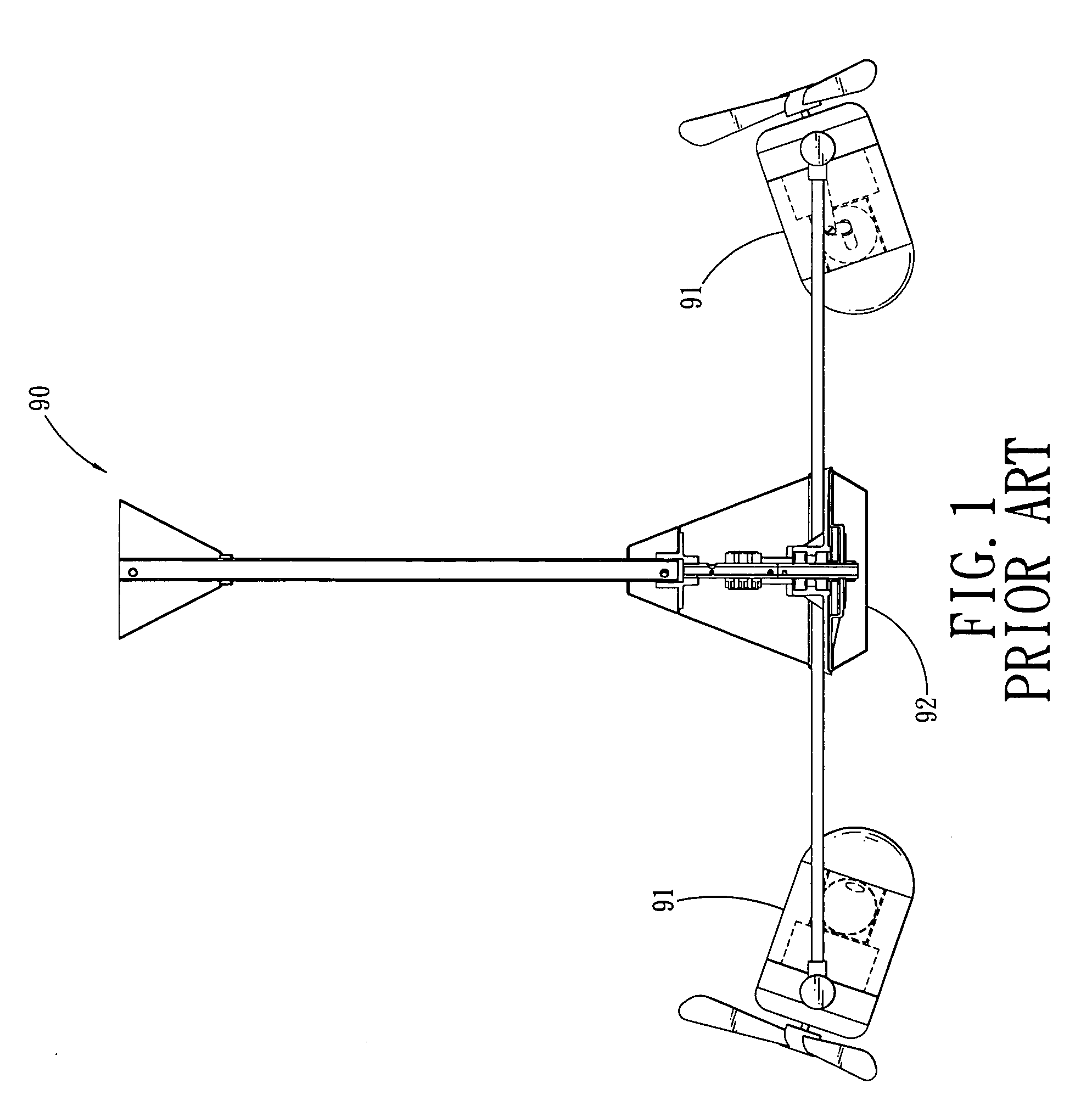 Multi-fan assembly comprising a servomotor driven vertical oscillation means for each fan