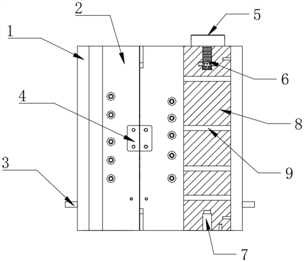 Heat dissipation structure and power distribution control cabinet with heat dissipation function