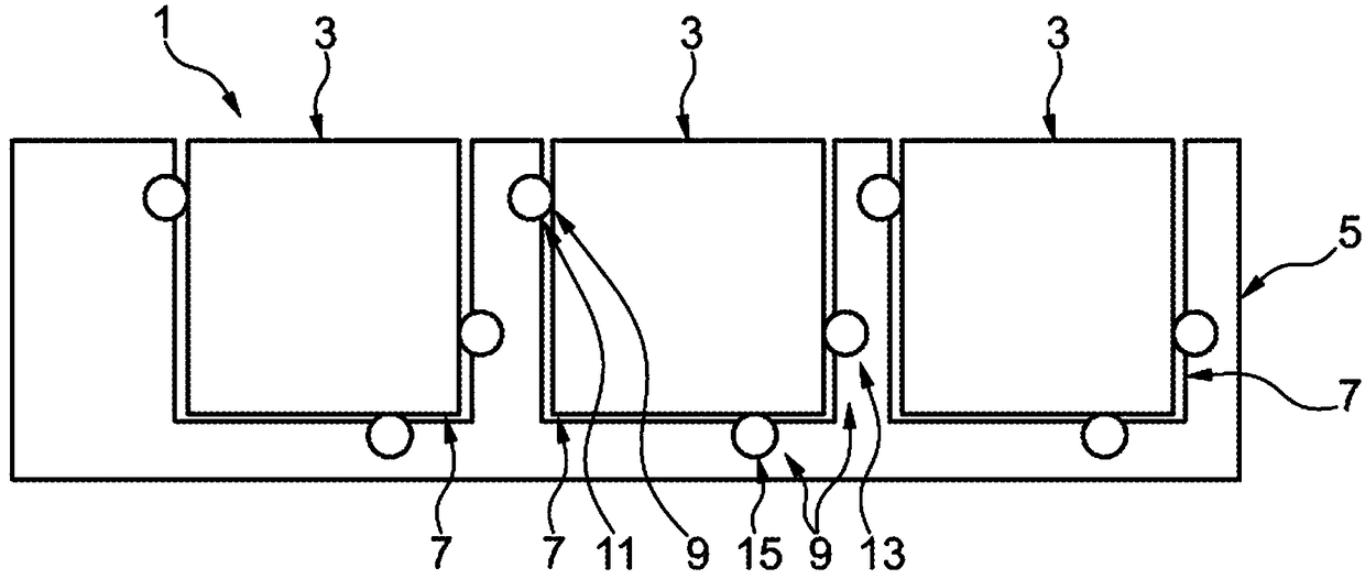 Device for receiving substrates in pairs