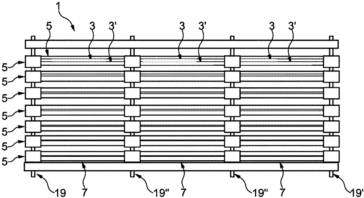 Device for receiving substrates in pairs