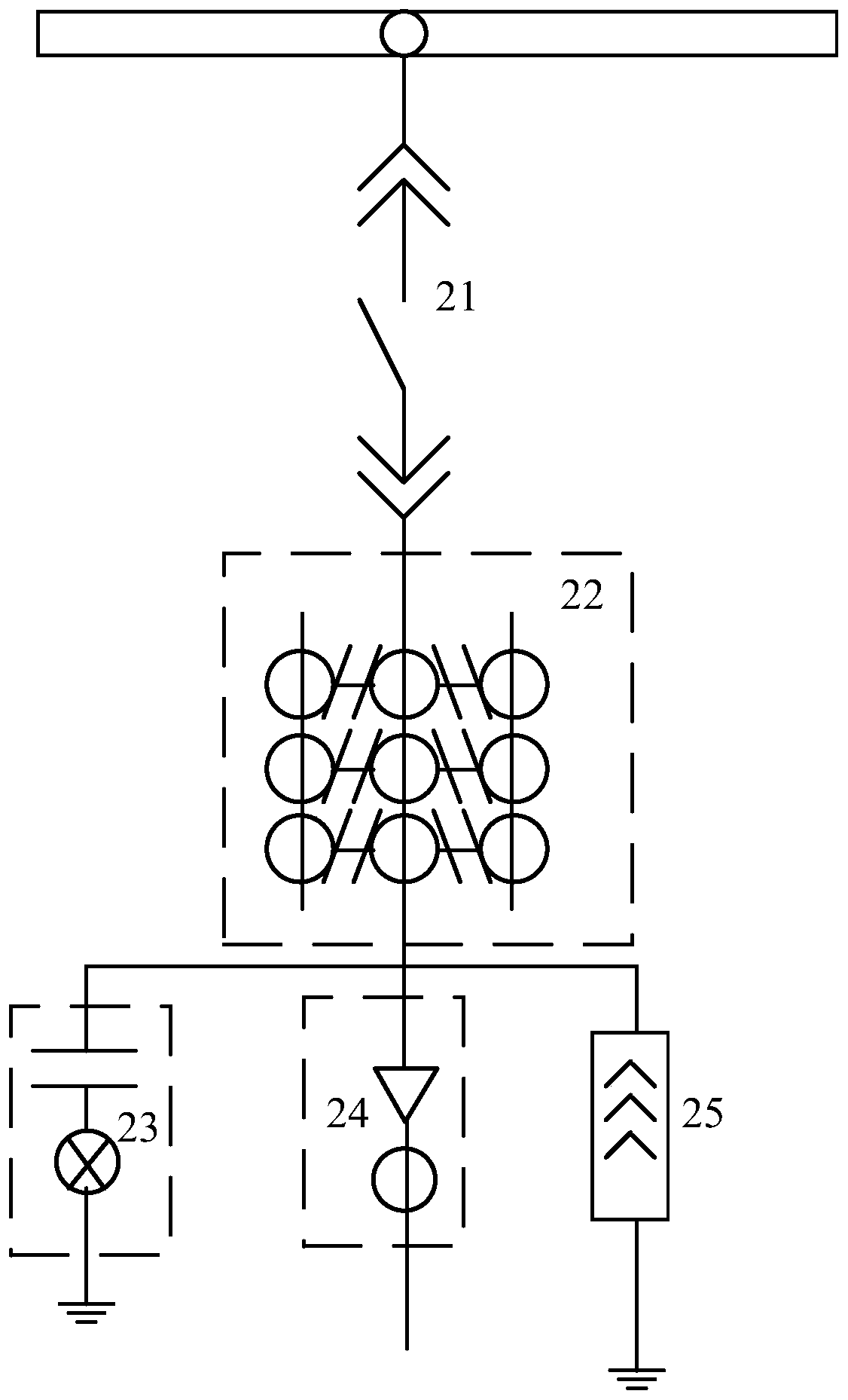 Arc extinguishing cabinet and low current grounding system