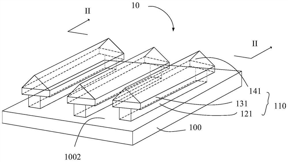 Pine-like metal nanograting