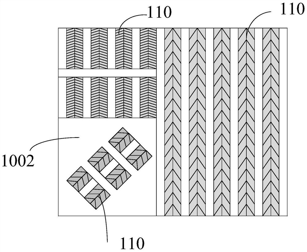 Pine-like metal nanograting