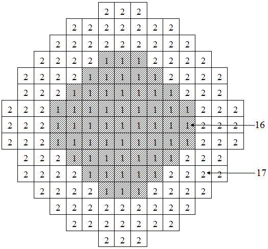 Supercritical water reactor combined square fuel assembly and core using the same