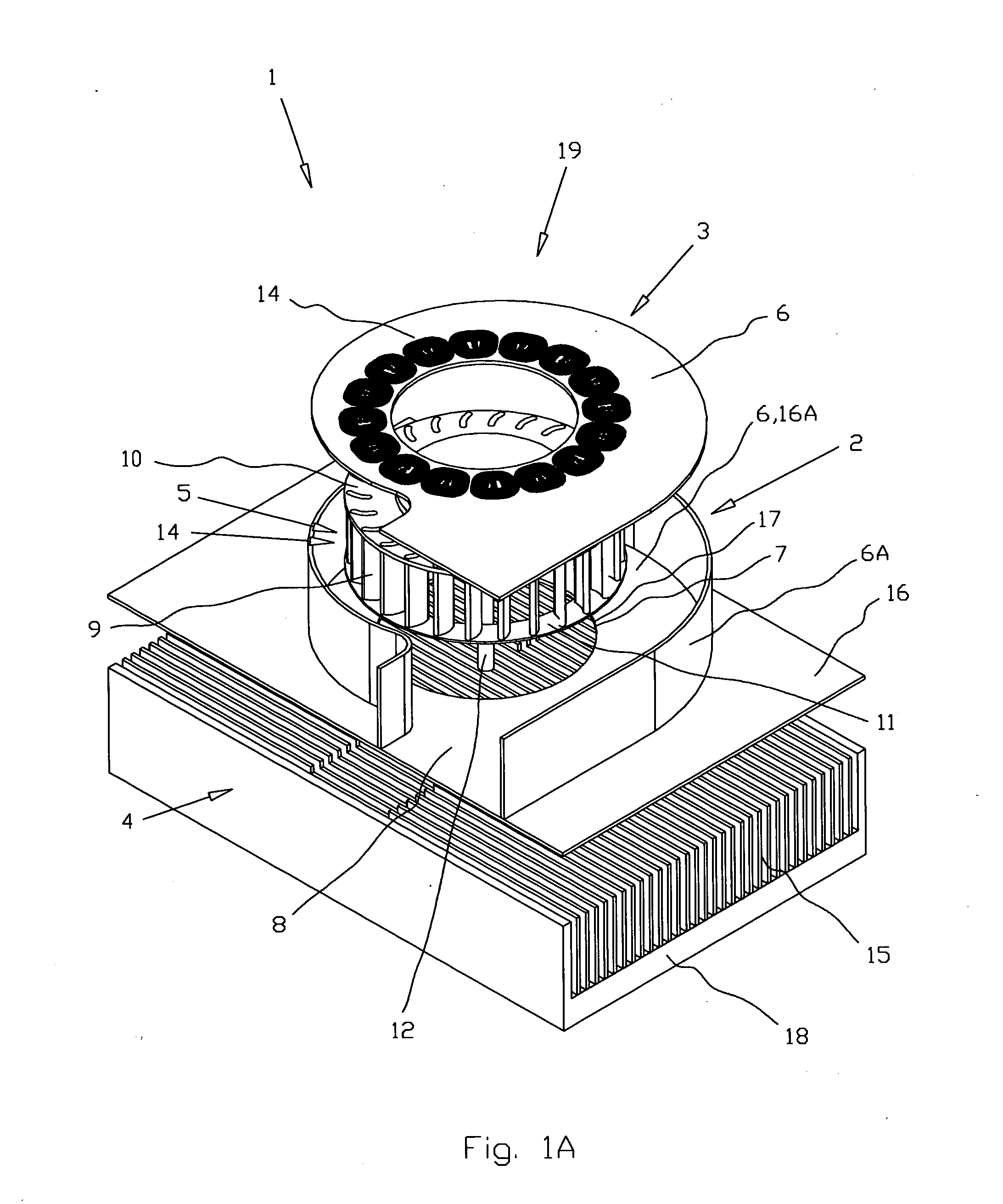 Integrated blade cooler for electronic components