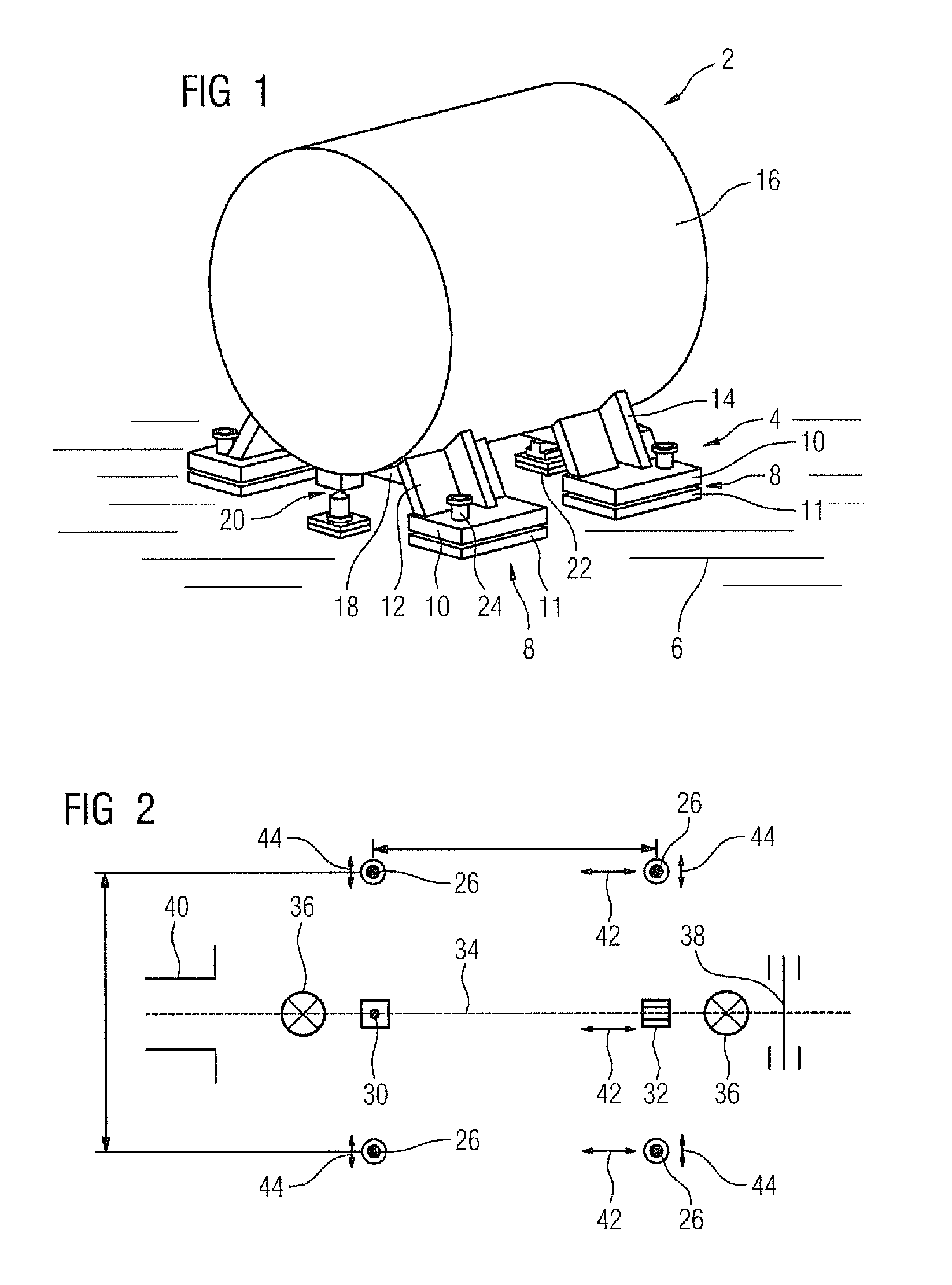 Turbomachine foot unit