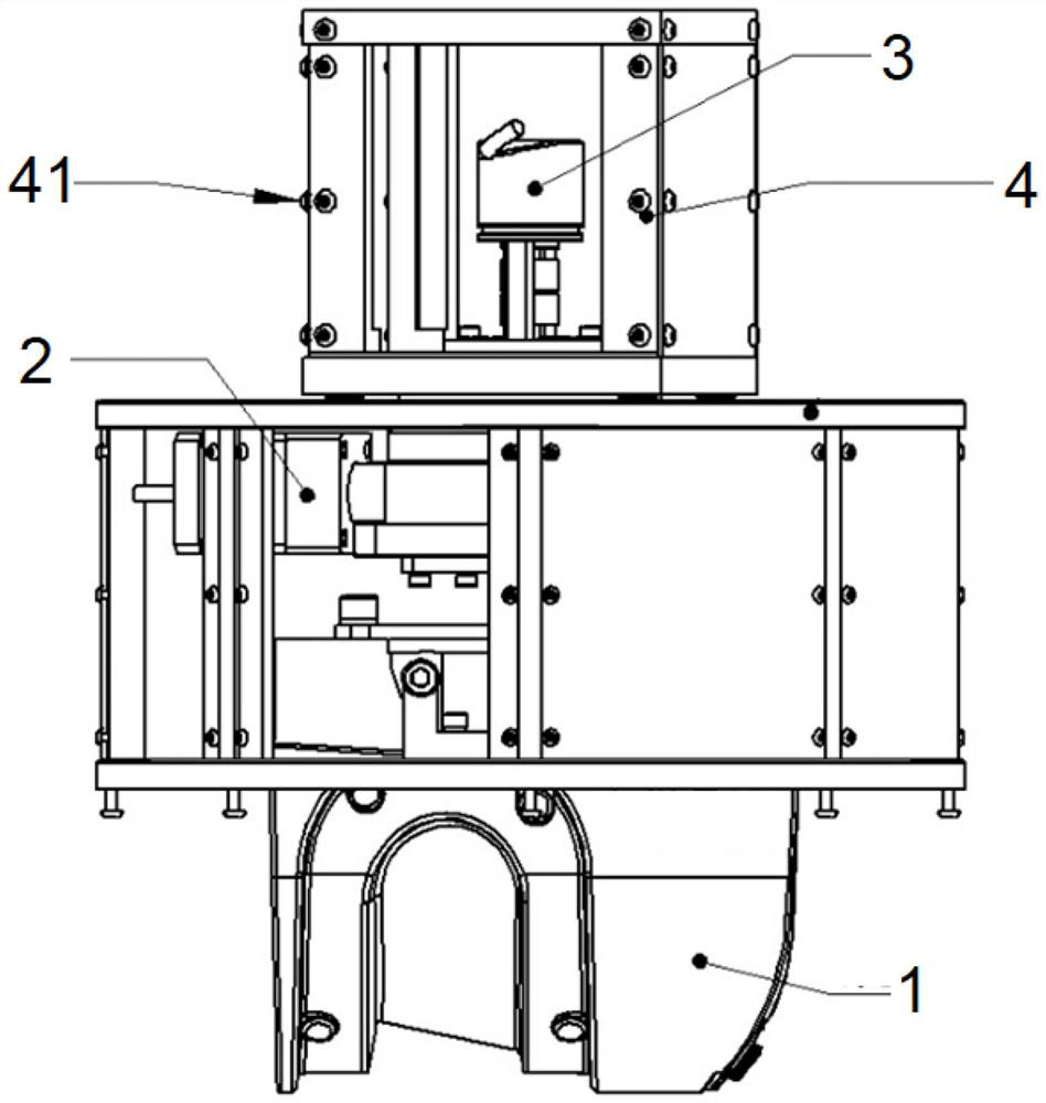 Open type freight vehicle full feature detection device and method