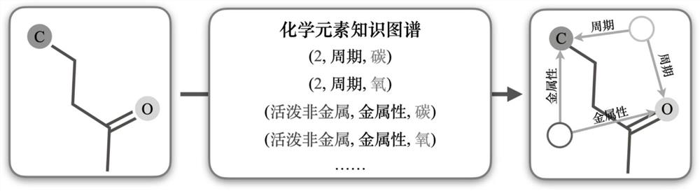 Molecular graph comparison learning method based on chemical element knowledge graph