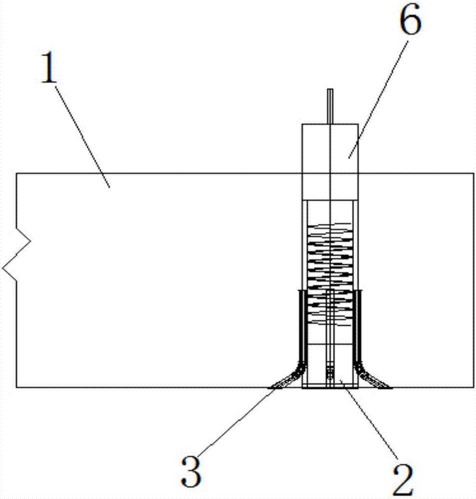 Concrete structure and method for leveling prefabricated concrete pavement slab