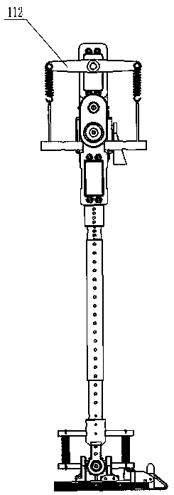 Kneeless underactuated bionic biped walking machine with auxiliary side swing mechanism