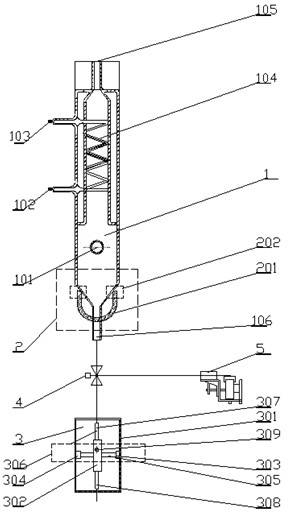 Online digestion and luminosity detection device for water quality