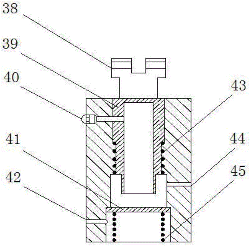 Electronic control pneumatic gear shifting device of tractor transmission