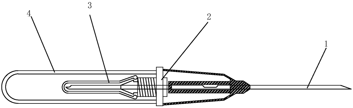 Visual elbow blood collecting needle preventing pollution and manufacturing method thereof