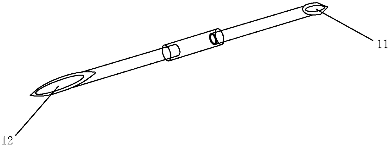 Visual elbow blood collecting needle preventing pollution and manufacturing method thereof