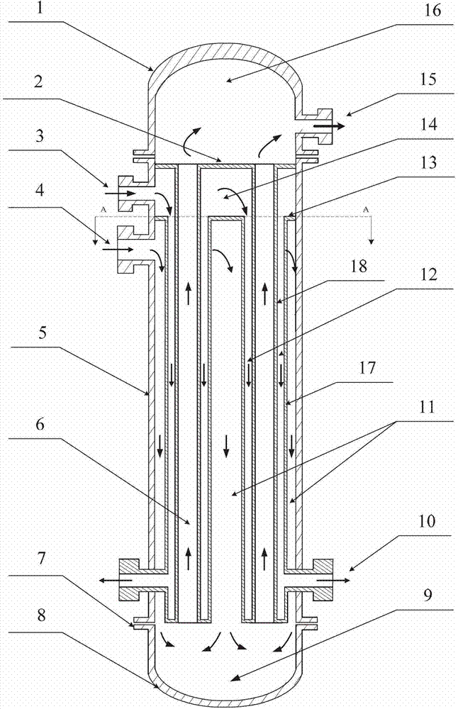 Natural circulation heat exchanger for discharging waste heat of supercritical water reactor