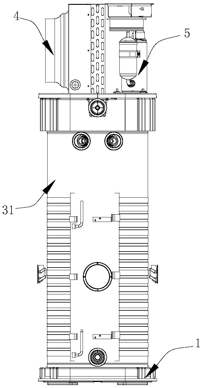 Domestic integrated air energy water heater