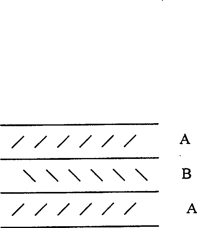 High isolation and high contraction film using polyvinyl alcohol as intermediate layer and preparation method thereof