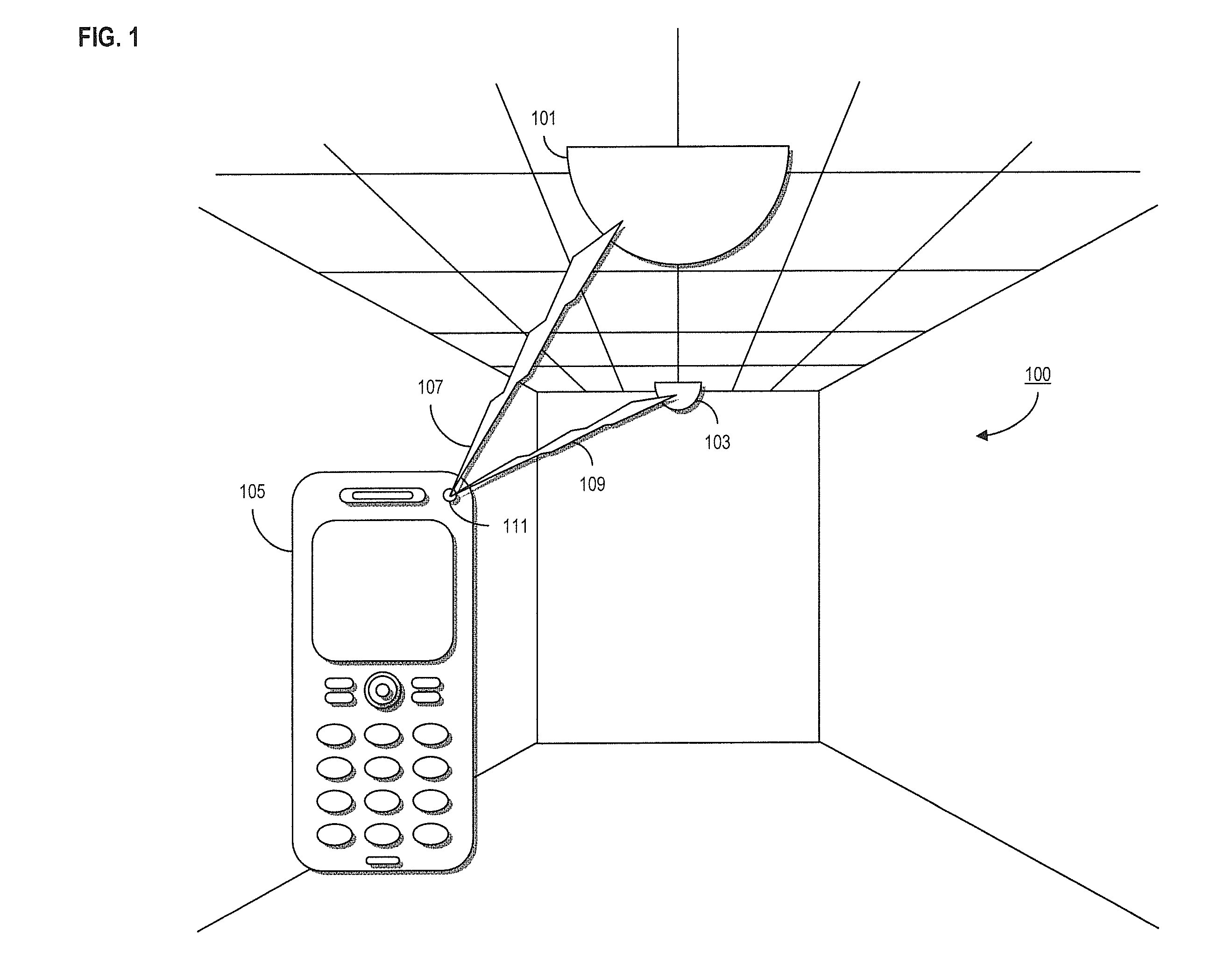 System and method for determining positioning information via modulated light