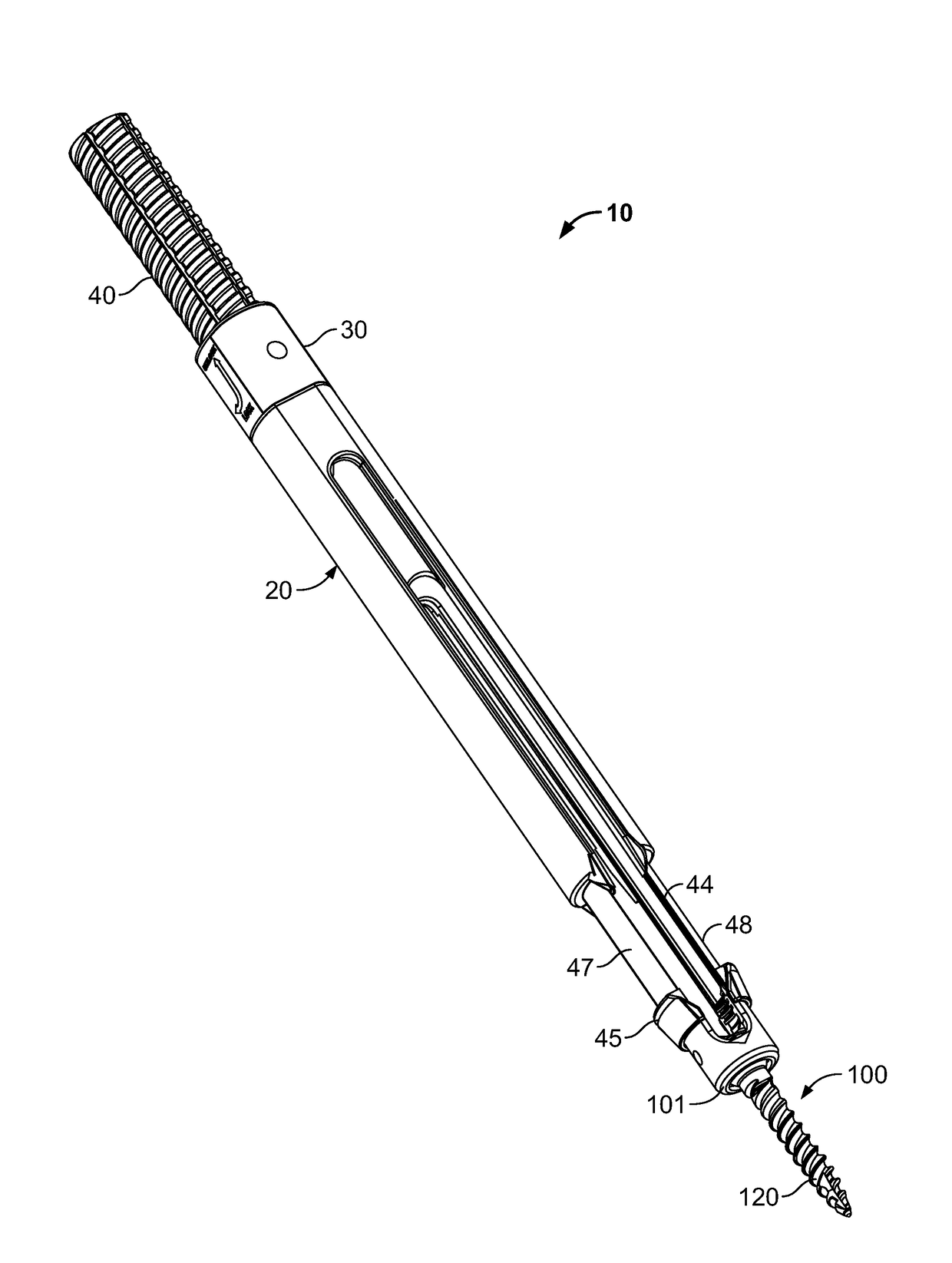 Minimally invasive screw extension assembly