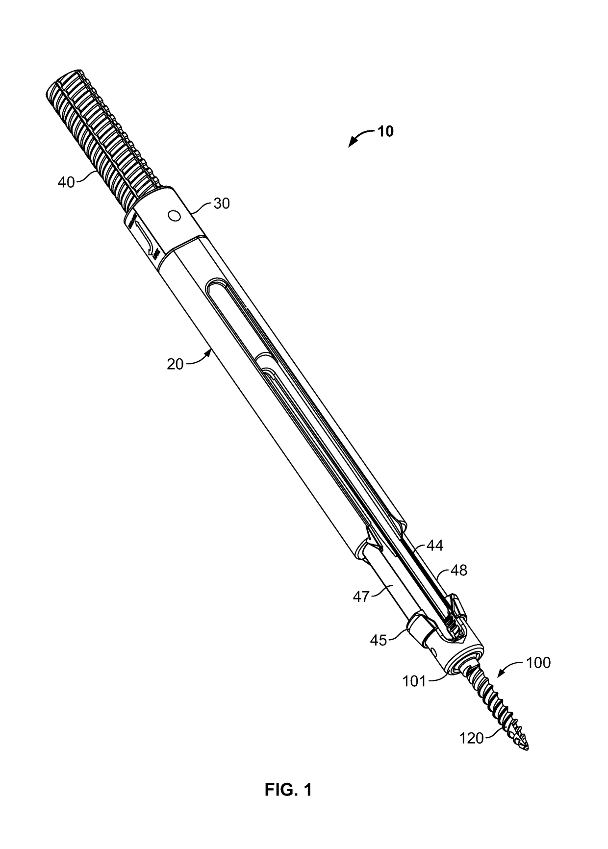 Minimally invasive screw extension assembly