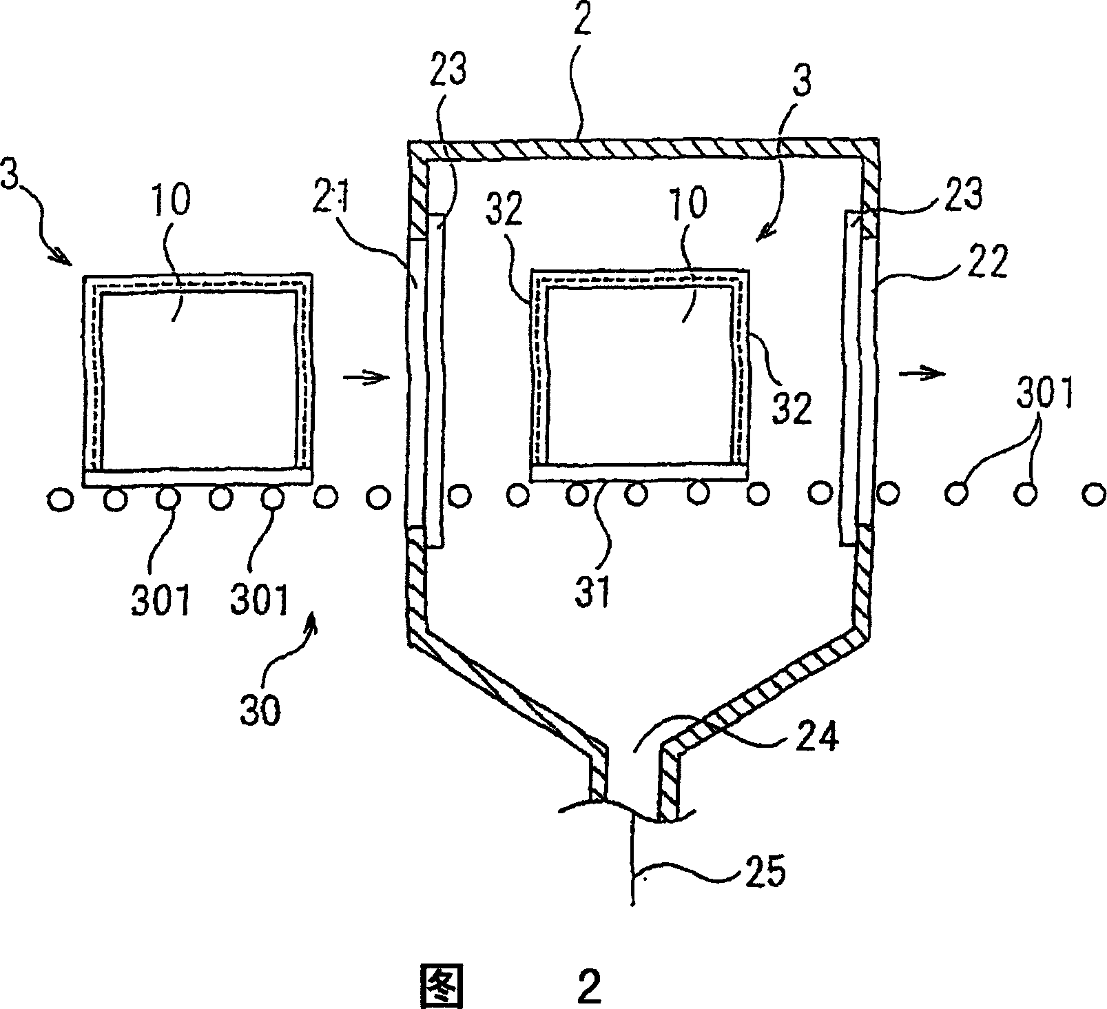 Manufacture of planar display appearance surface pare down apparatus of glass substrates for planar display