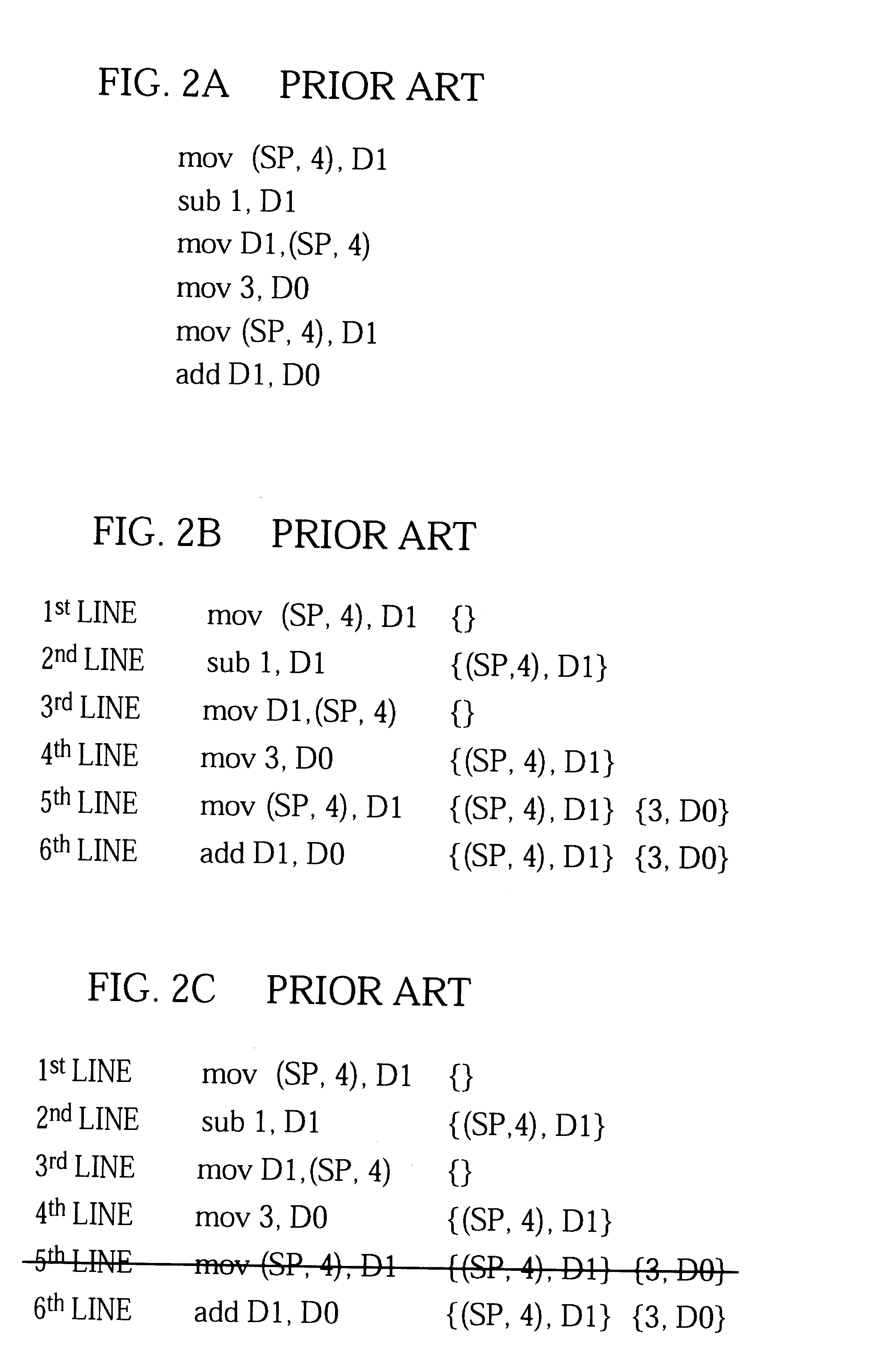 Compiler for optimizing memory instruction sequences by marking instructions not having multiple memory address paths