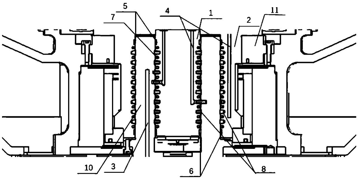 Oil distribution device applicable to five-axis horizontal type machining center rotating table