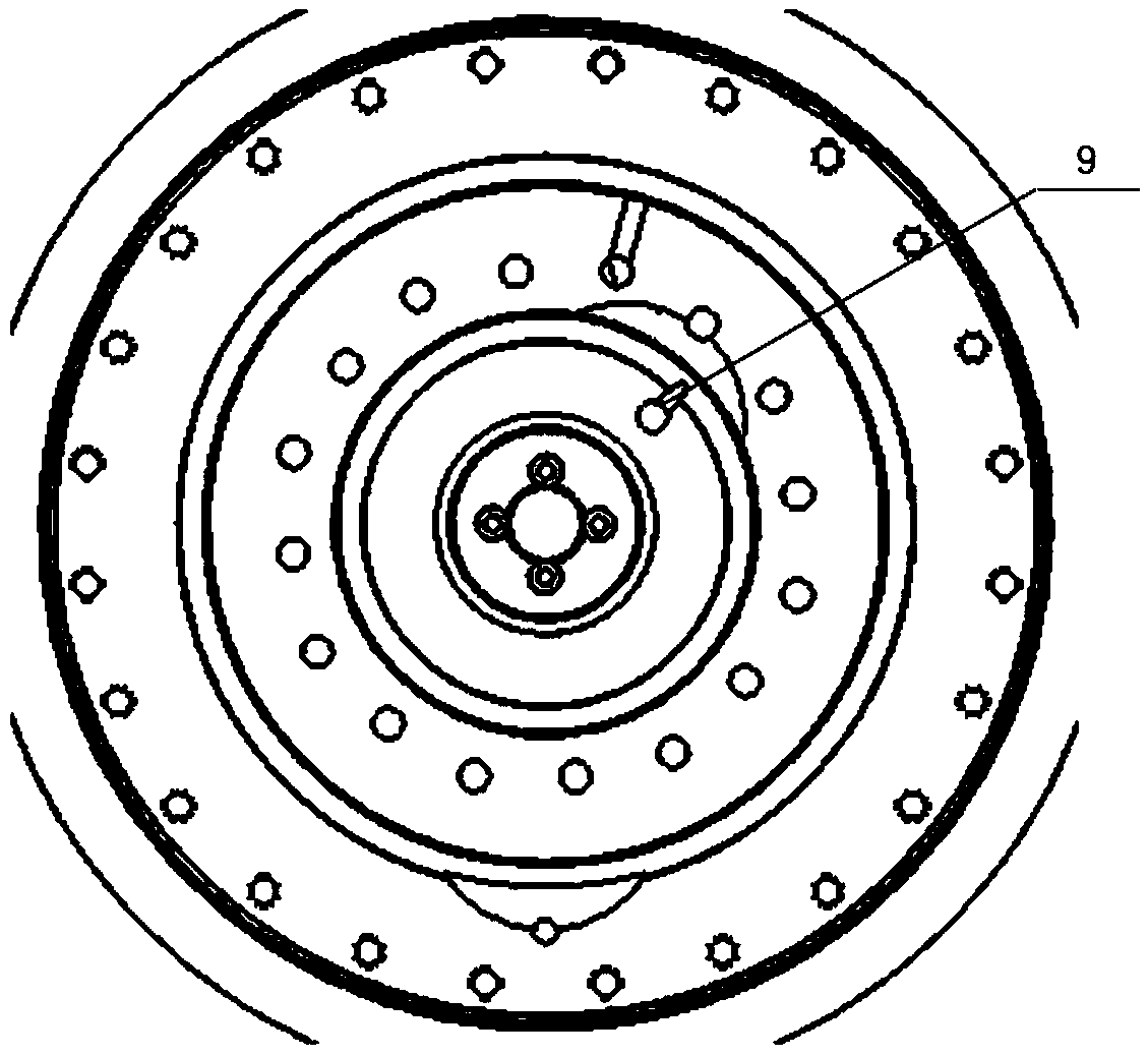 Oil distribution device applicable to five-axis horizontal type machining center rotating table