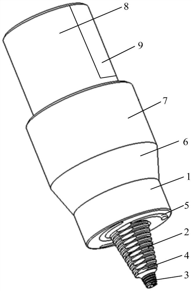 Thick plate welding stirring head and thick plate welding equipment