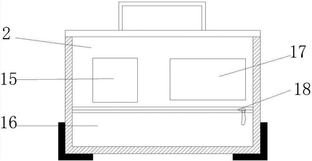 Portable storage box for medical detection instruments