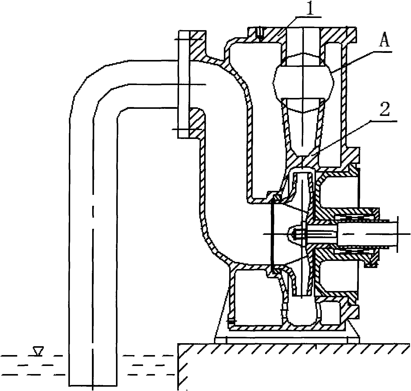 High-efficiency energy-saving horizontal self-sucking pump