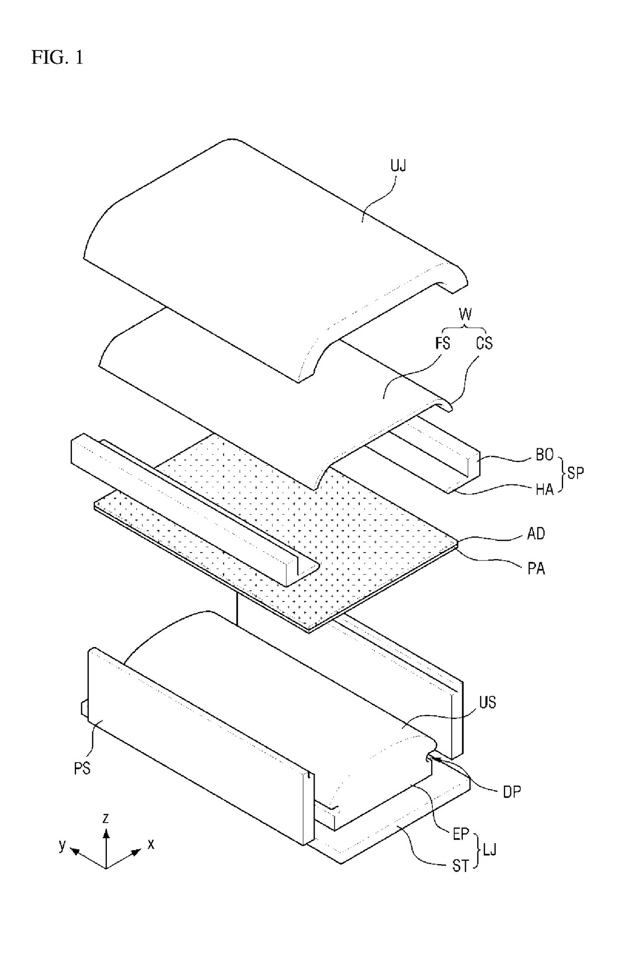 Laminating apparatus and method of fabricating display device using the same