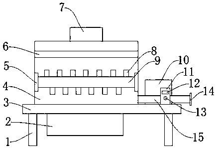 Quantitative drug adding device used in sewage treatment