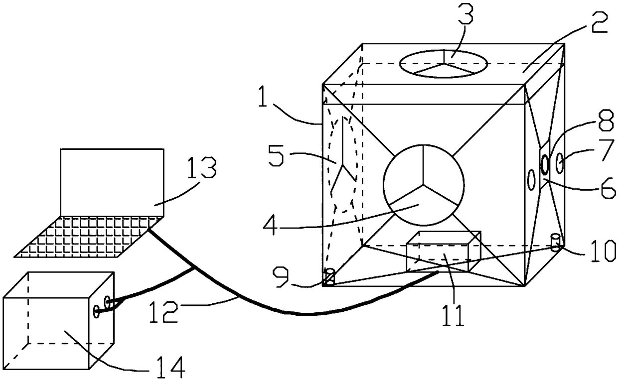 Device for detecting range and depth of underwater scouring pit and using method