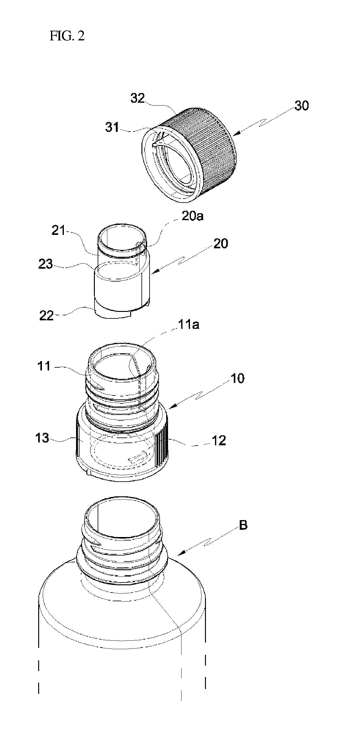 Capsule cap for beverage container