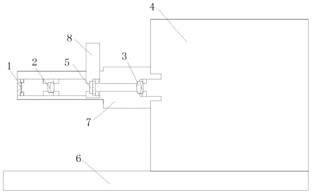 Hartman wave front detector with aperture alignment function