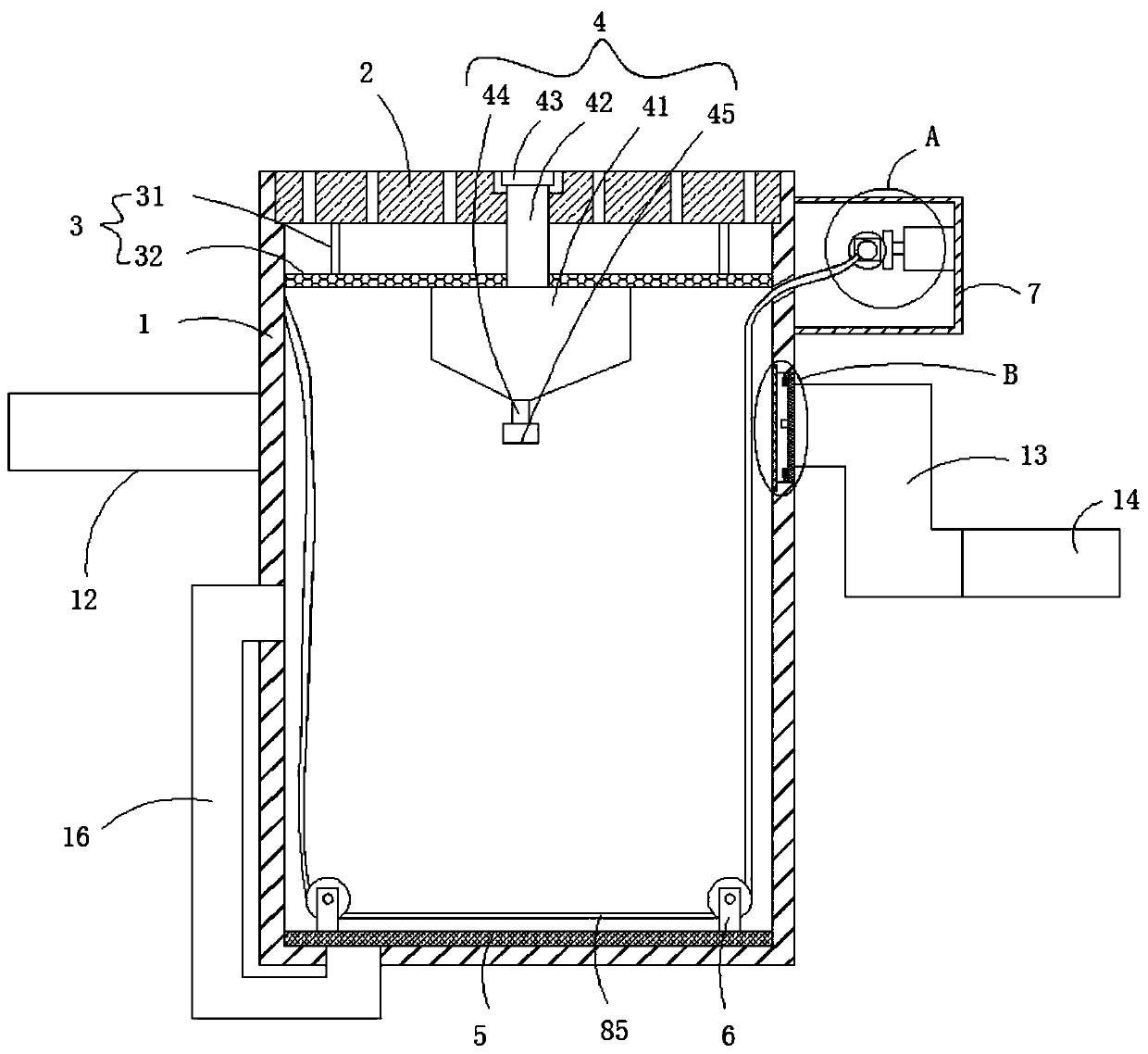 Easily-cleaned municipal engineering sewage pipe network filtering device