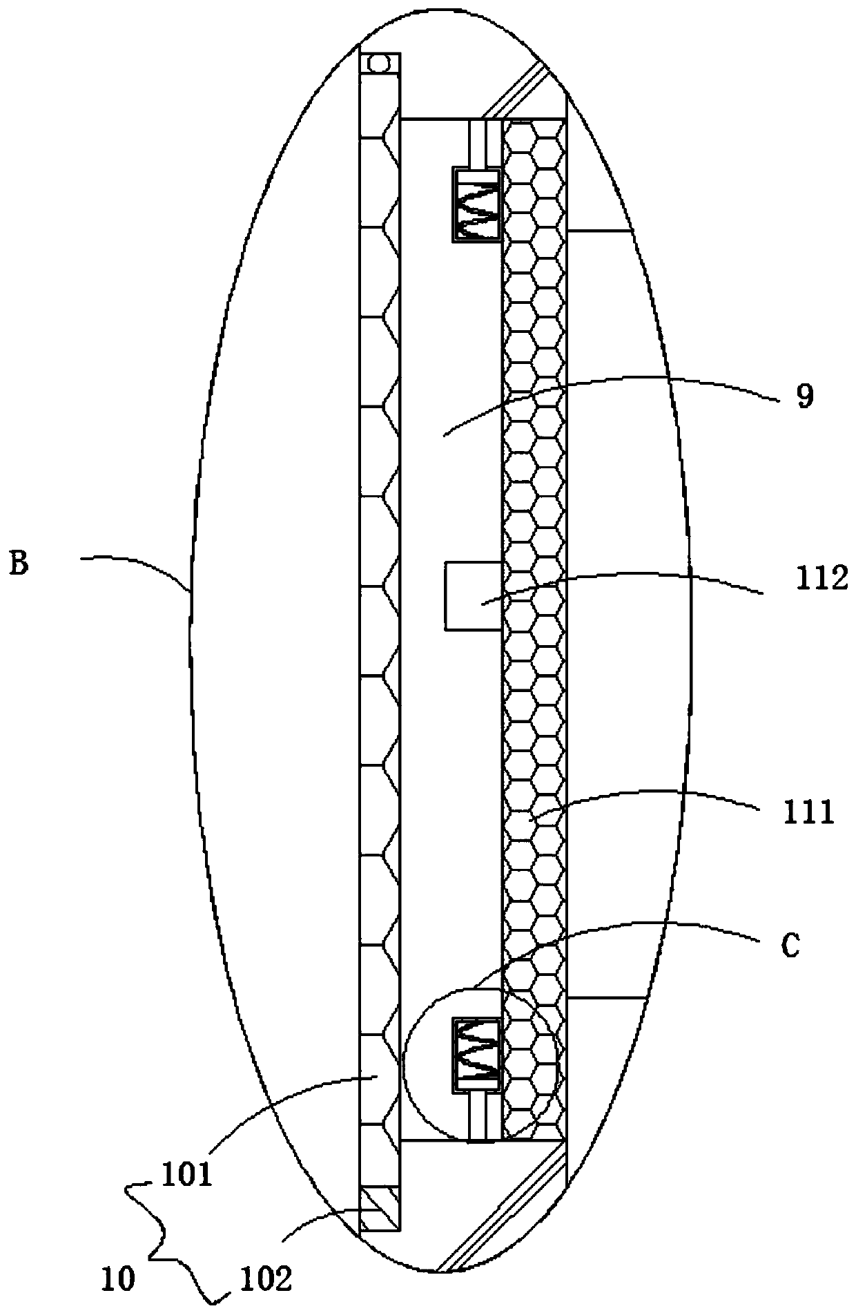 Easily-cleaned municipal engineering sewage pipe network filtering device