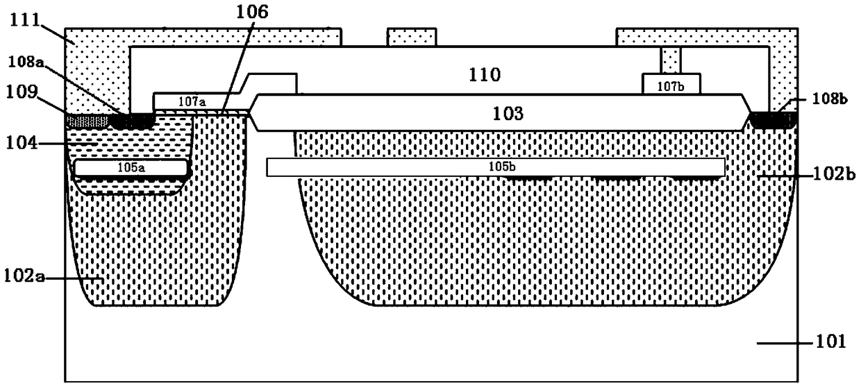 Isolated nldmos device and manufacturing method thereof