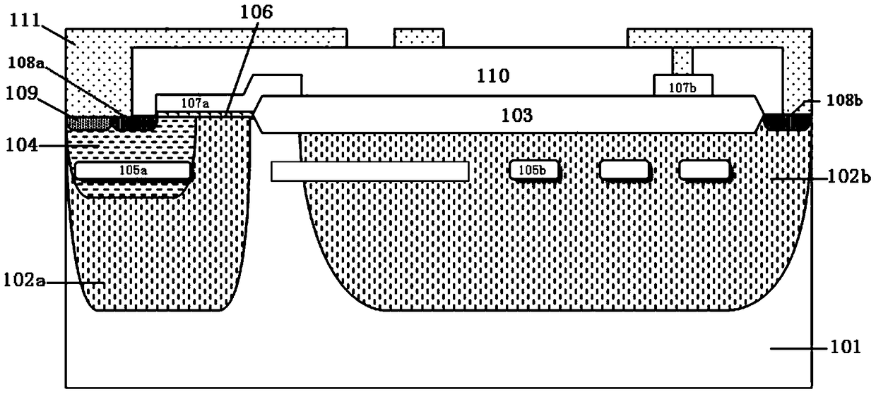 Isolated nldmos device and manufacturing method thereof