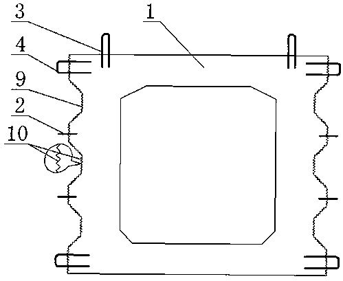 Enhanced type shrinkage-compensating ultrahigh-performance concrete hollow plate hinge joint structure